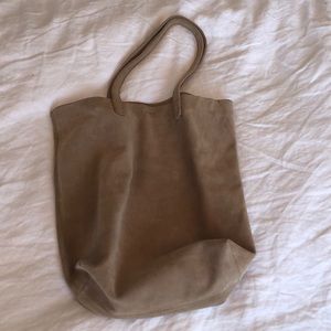 Suede tote
